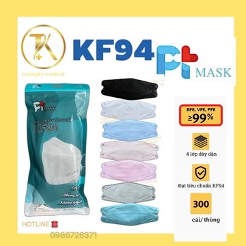 Combo 100C Khẩu trang y tế KF94 PT Mask, khẩu trang y tế cao cấp 4 lớp kháng khuẩn chính hãng