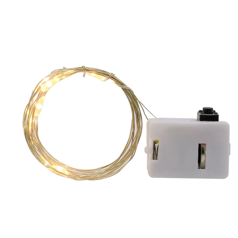 Combo 5 Dây đèn Led dùng pin ,dây đèn đom đóm 1 mét nhấp nháy 3 chế độ