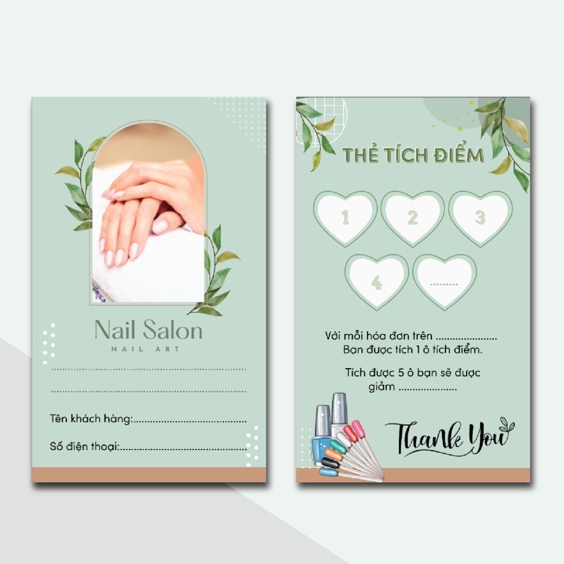 COMBO THẺ TÍCH ĐIỂM NGHÀNH NAIL