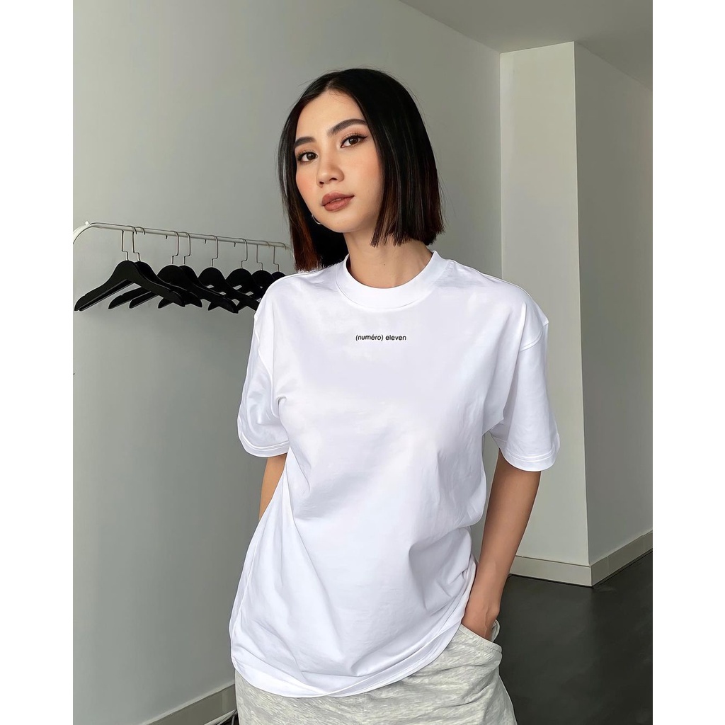 Áo thun nữ BLACKDOKI-NUMERO BASIC ,áo phông hiện đại cá tính chất cotton dày dặn oversize