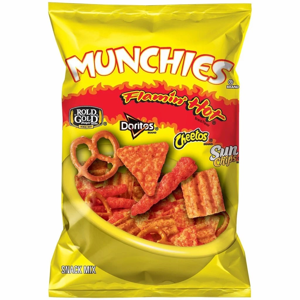 (31/05/2023) Bánh Snack Trộn Cay Munchies Flamin Hot (Cheetos, Sunchips