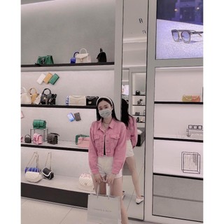 Áo Khoác Jeans Bò Nữ Quảng Châu Dáng Ngắn Màu Pastel Cao Cấp