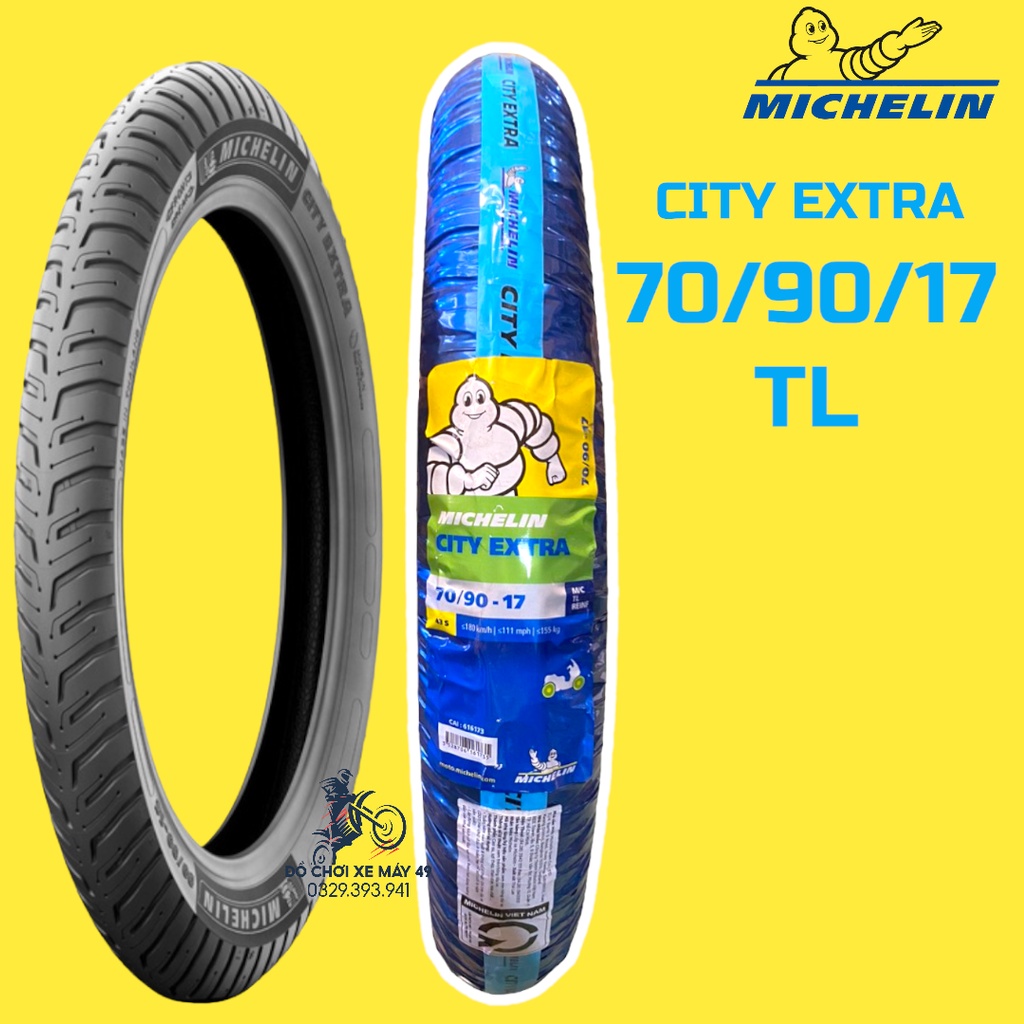 Vỏ Lốp Xe Máy Michelin 70 90 17 City Extra Không Ruột Shopee Việt Nam