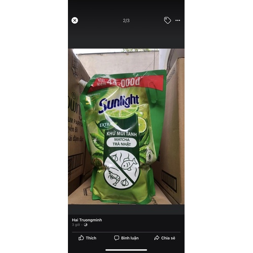 nước rửa chén sunlight túi 3,3kg/ can 3.5kg