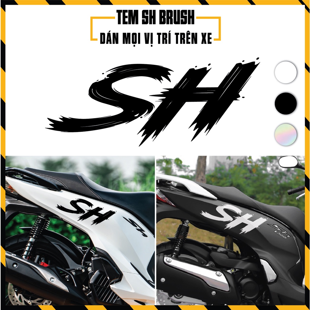 [1 Chiếc] Tem Dán Xe Máy Phản Quang | DVT-SH | Team Decal Sticker Hình ...