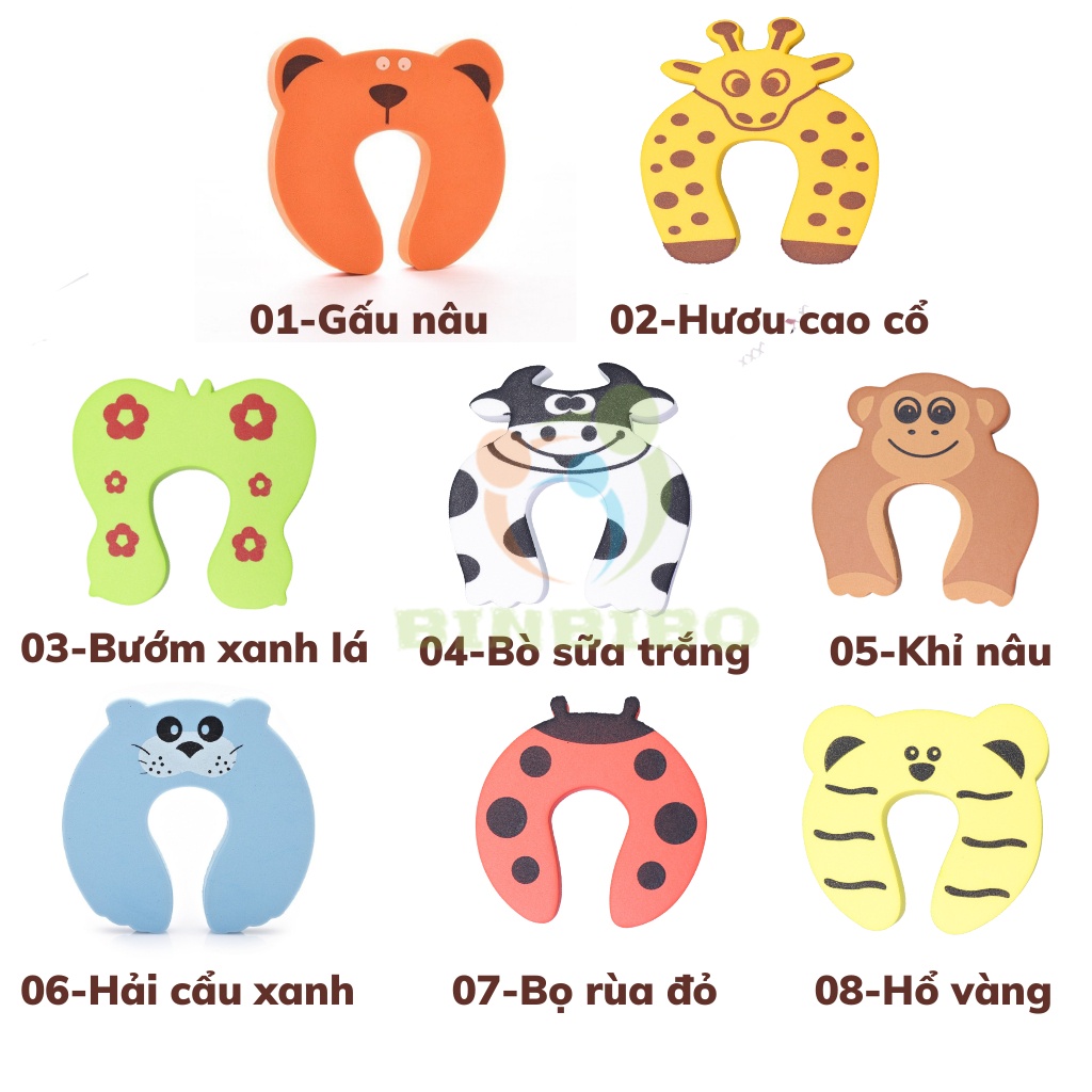 Xốp chặn cửa tránh kẹp tay cho bé và chống va đập cạnh cửa-Binbibo