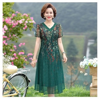 Đầm Trung Niên Che Bụng Dự Tiệc Sang Chảnh VH68