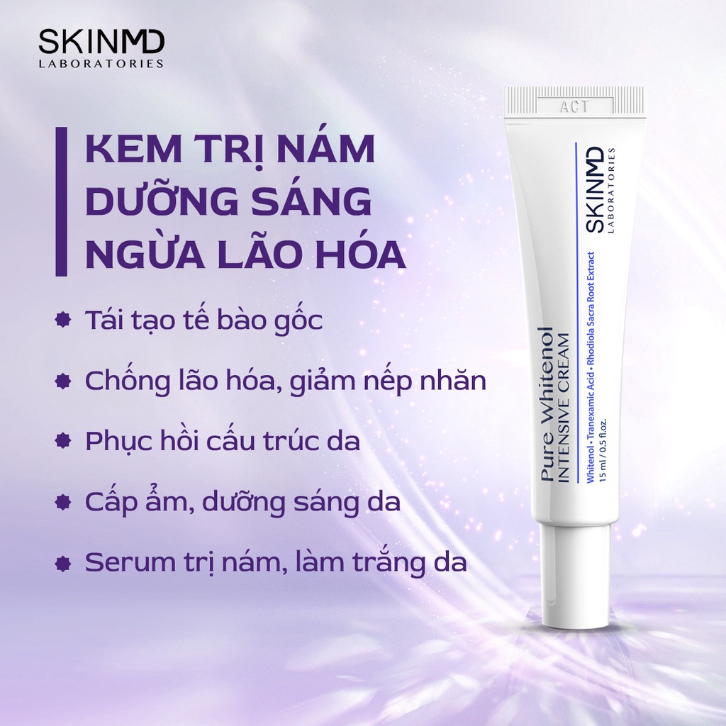 Ảnh Bộ đôi chăm sóc làn da mỏng yếu và tái tạo tế bào gốc Bihaku Collagen 30v và Skinmd Cream Pure Intensive 15ml 4