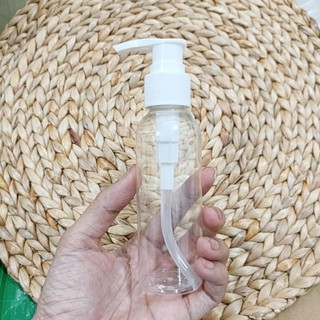 Chai Nhựa Trong Vòi Van Trắng 100ml Xinh Xắn - CT10KV