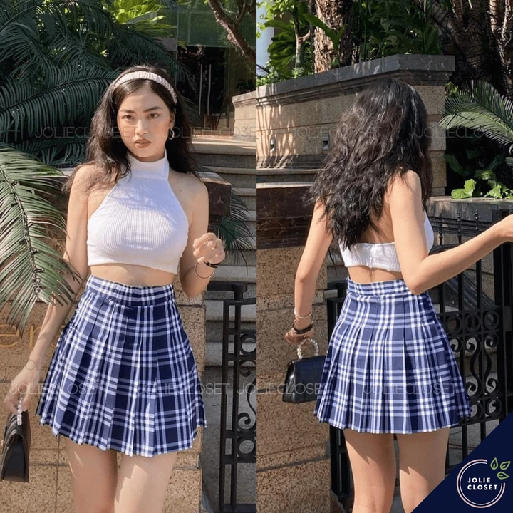 Chân Váy Tennis Xếp Ly Caro Nữ - Form Đẹp, Tôn Dáng, Nhiều Màu | Chân Váy Ngắn Dễ Phối Đồ Hot Trend