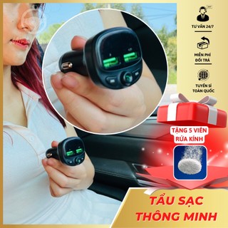 Tẩu sạc ô tô, tẩu blutooth cho ô tô, xe tải không có màn hình