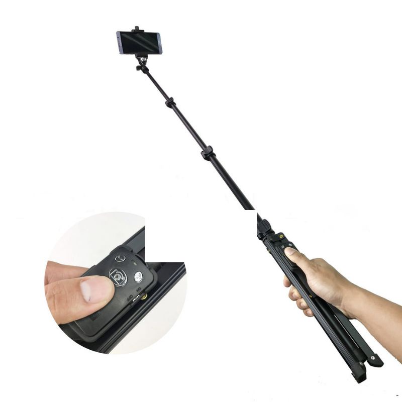 Tripod Gậy Chụp Ảnh Yunteng VCT-1388/1388L - Chân Đế Điện Thoại, Gậy Selfie Đa Năng,Remote Bluetooth