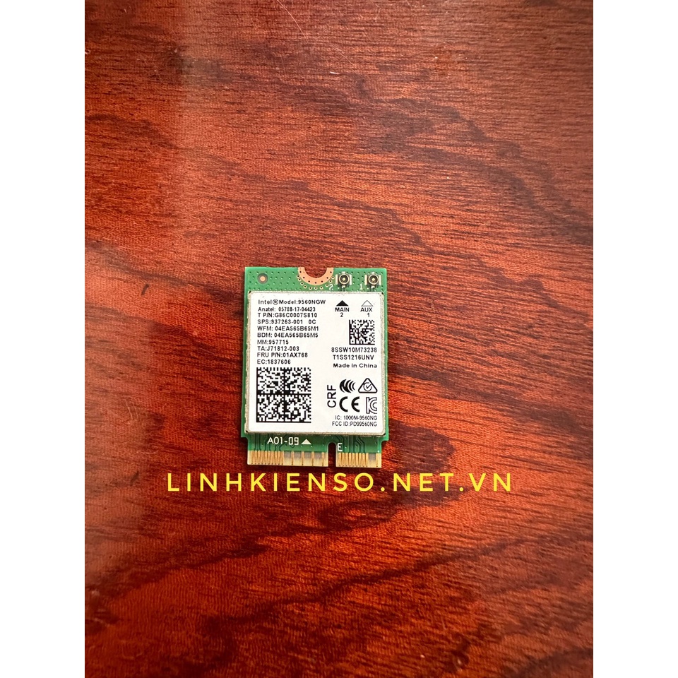 Card Wifibluetooth 5.0 Intel AC 9560 thích hợp main cao cấp CNVi