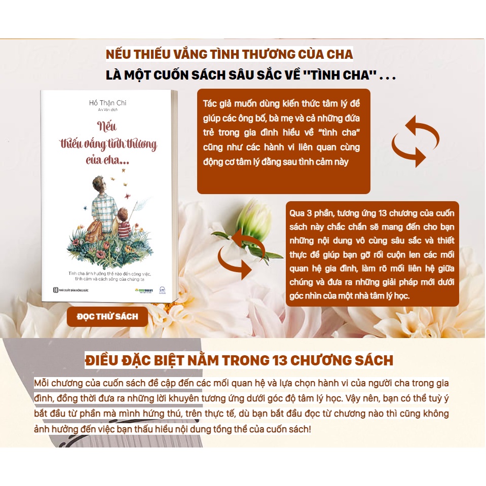 Sách - Nếu Thiếu Vắng Tình Thương Của Cha - Tầm Quan Trọng Trong Tình Cảm Yêu Thương Của Cha Dành Cho Con