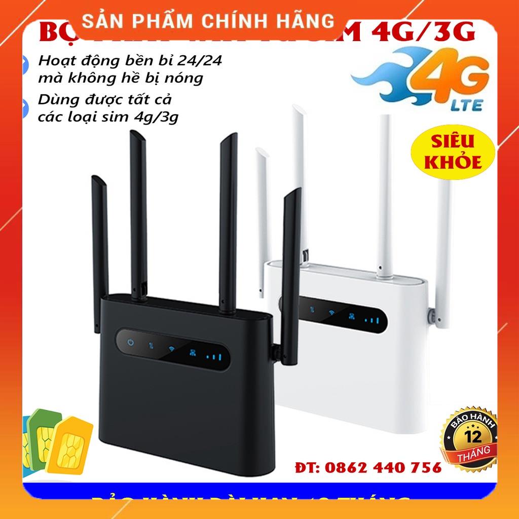 Bộ phát wifi 4G phát wifi từ sim MK1200 4 ăng ten, có 2 cổng LAN ra (Xả ...