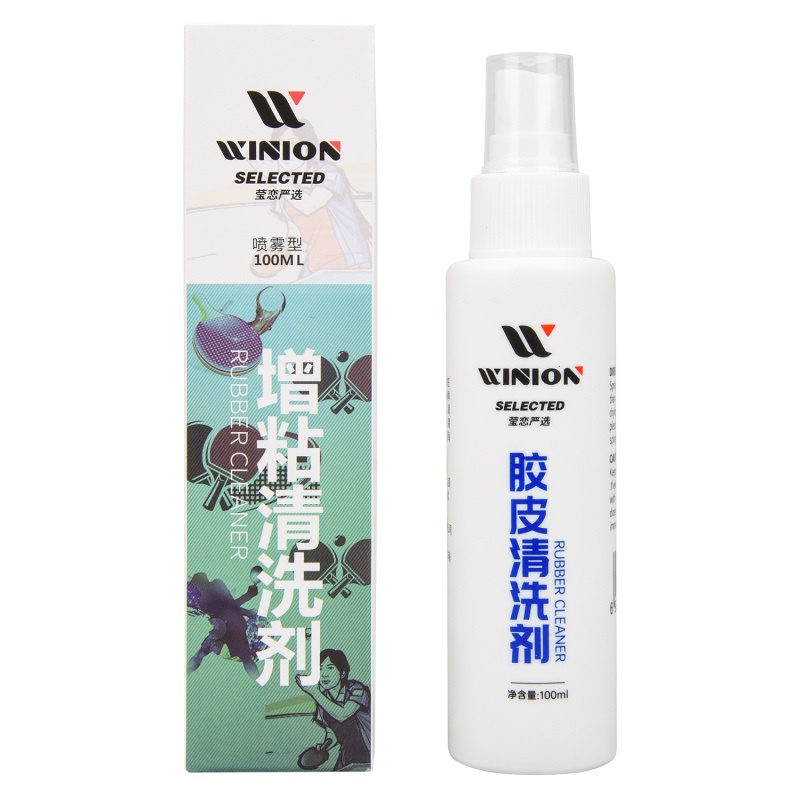 Chai dung dịch tẩy rửa dưỡng mặt vợt và mút lau Winion