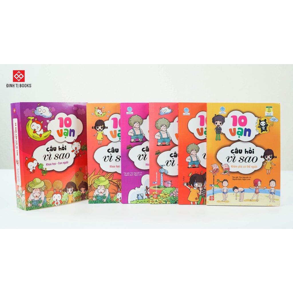 Ảnh Sách - 10 vạn câu hỏi vì sao - Truyện tranh khoa học cho trẻ từ 6 - 15 tuổi - Nhiều chủ đề - Đinh Tị Books 2