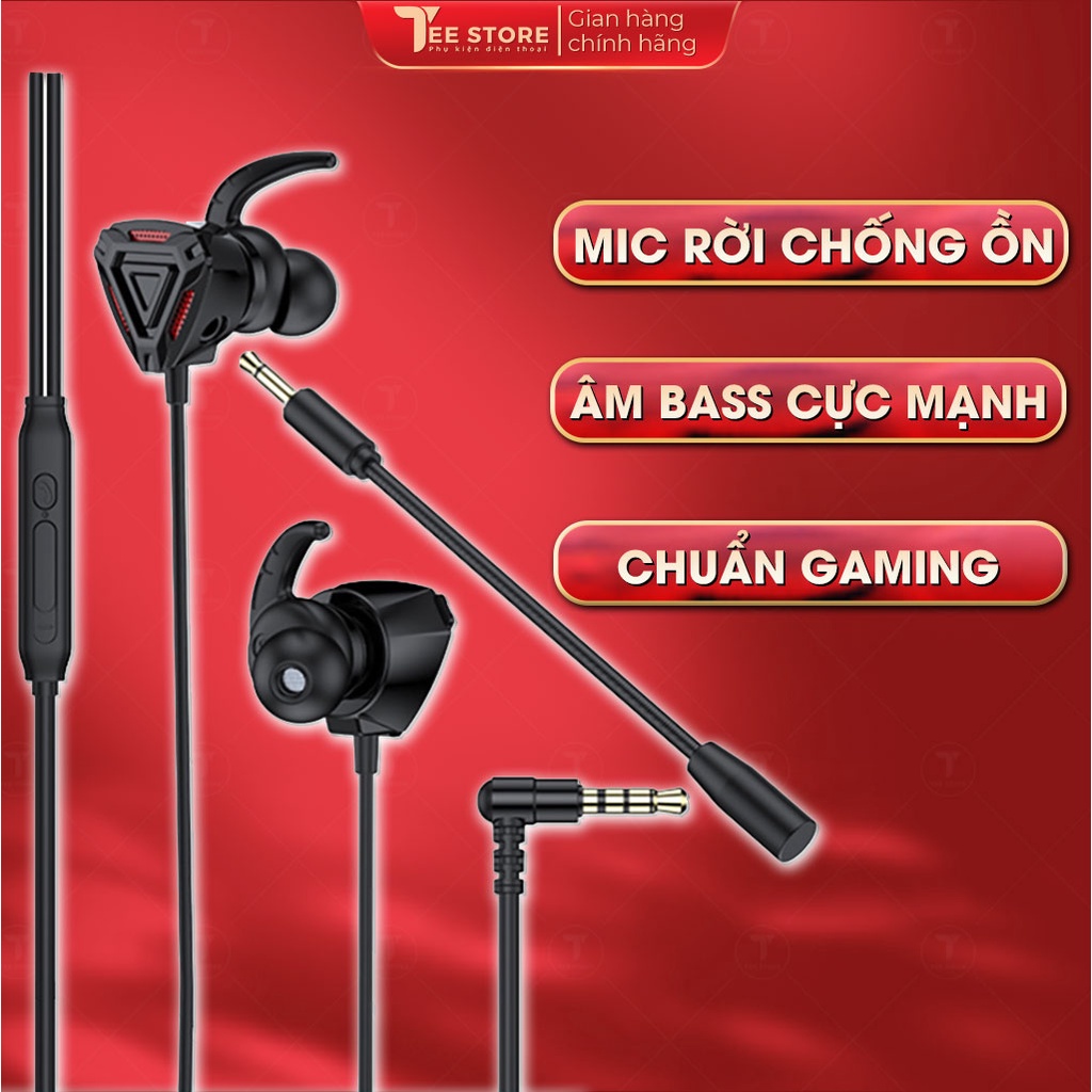 Tai nghe nhét tai chơi game GM3 jack 3,5 mic rời đàm thoại - TNGM3 ...