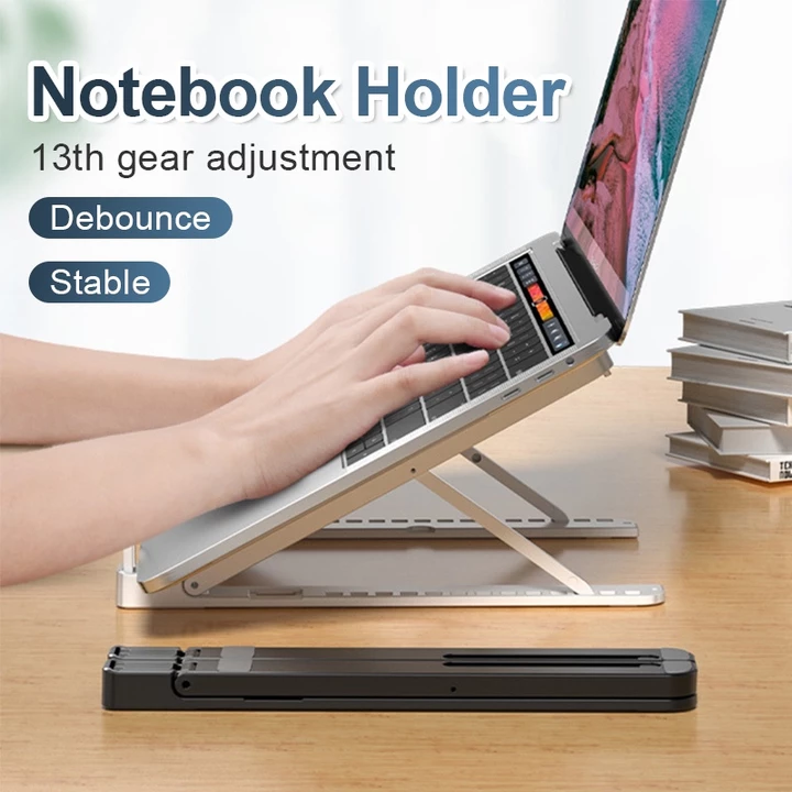 Giá đỡ tản nhiệt Laptop, Macbook, Ipad nhựa ABS chắc chắn, giá đỡ tản nhiệt laptop có thể gấp gọn tiện dụng.