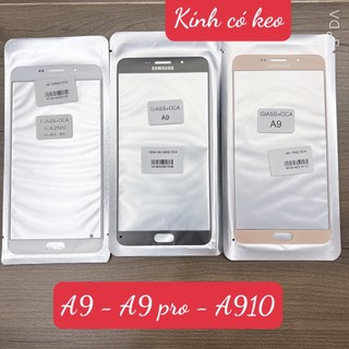 Kính samsung a910 - kính sam sung a9 pro - kính sam sung a9 - kính ép màn hình có keo oca - kính ép liền keo