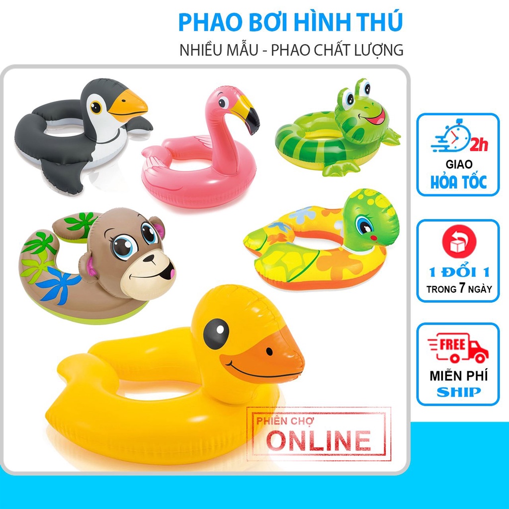 Phao Con Vịt, Phao Bơi Intex, Phao Cho Bé Hình Thú Cao Cấp | Shopee ...