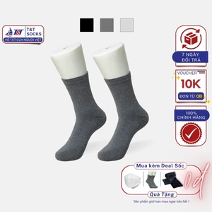Tất trơn cổ trung T&T SOCKS