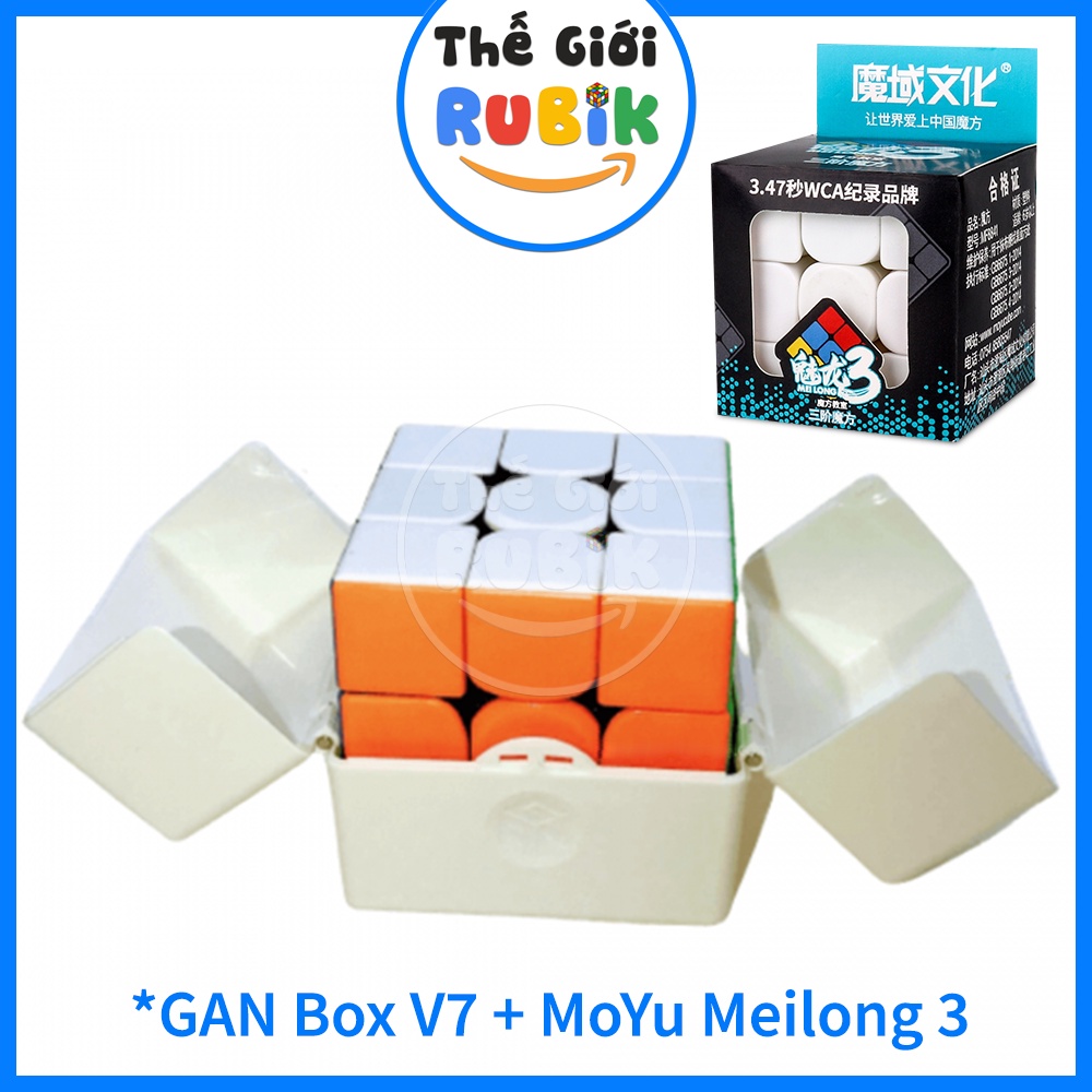 GAN Box V7 Hộp đựng Rubik Cao Cấp Cho Cube 56mm GAN 13 Maglev, GAN 12