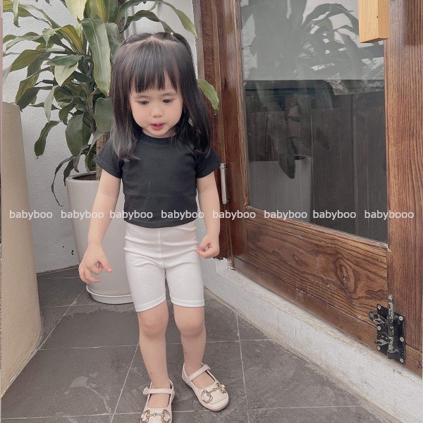 Ảnh Áo Croptop Cộc Tay Bé Gái Đáng Yêu , Vải Zip Cao Cấp, Dễ Phối Đồ, Quần Áo Bé Gái CRCT- BabyBoo - PiBo Store 2