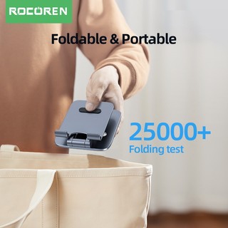 Rocoren Nhôm Để Bàn Giá Đỡ Điện Thoại Đứng Có Thể Gập Lại Máy Tính Bảng Hỗ Trợ Giá Đỡ Cho iPhone 17 16 15 iPad Pro Air Đa Năng Giá Đỡ Gắn