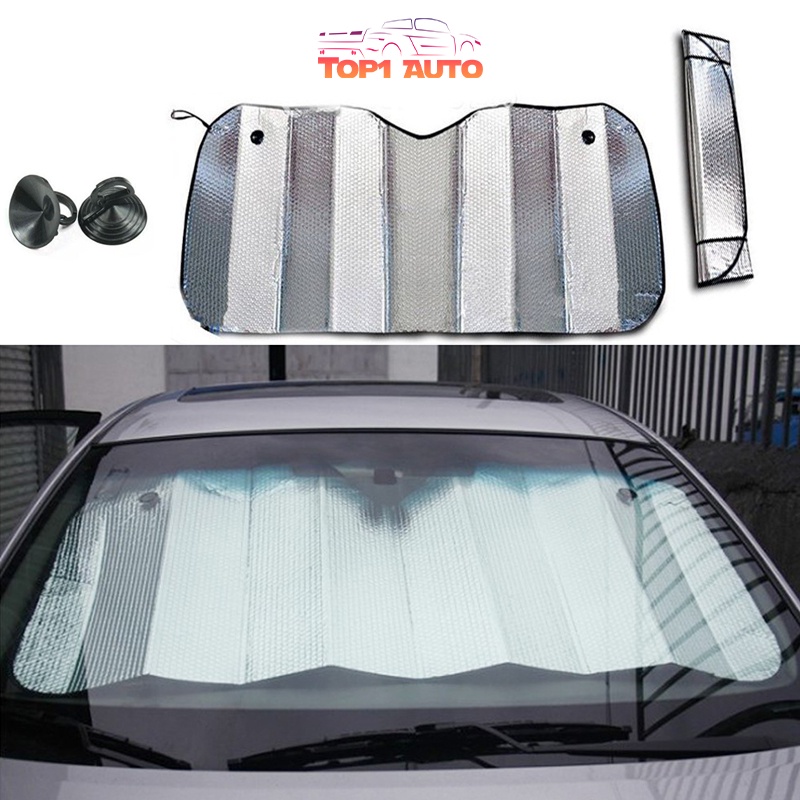 Tấm che nắng bên trong kính lái ô tô kích thước 70*140 cm P092 | Shopee ...