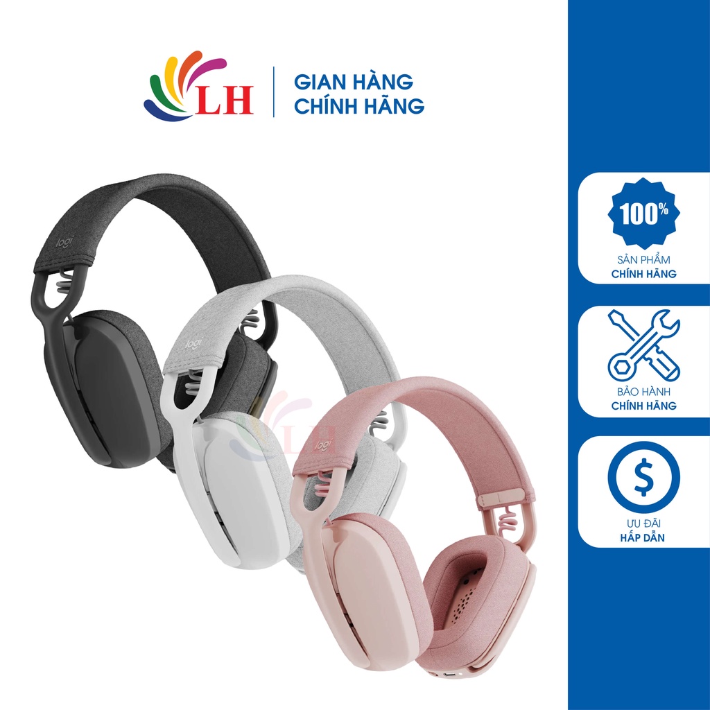 Tai nghe chụp tai không dây Logitech Zone Vibe 100 - Hàng chính hãng ...