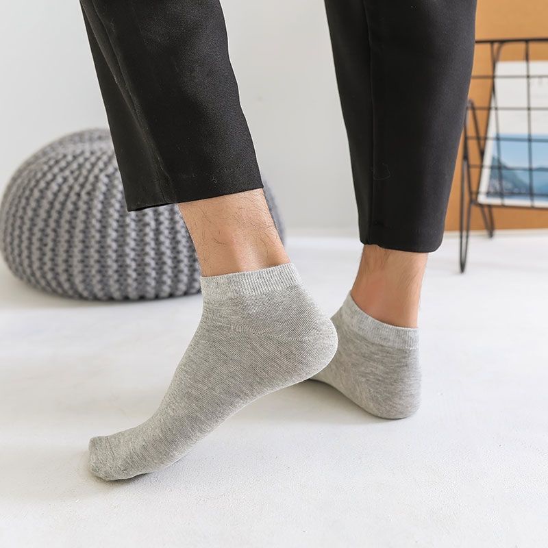 Tất vớ cổ ngắn nam nữ chât liệu cotton co giãn bốn chiều, phong cách đơn giản dễ phối đồ - Ekiu Shop
