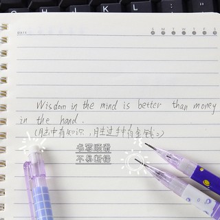 3 Bút Chì Bấm Cô Bé Phi Hành Gia Tím Kèm Tẩy - Thỏ Hồng VPP