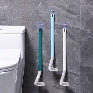 Chổi Cọ Toilet Silicon Đầu Nhỏ Cán Dài Cong Dễ Chà Sạch Mọi Ngóc Ngách Nhà Vệ Sinh Bồn Cầu Đồ Dùng Phòng Tắm 88327