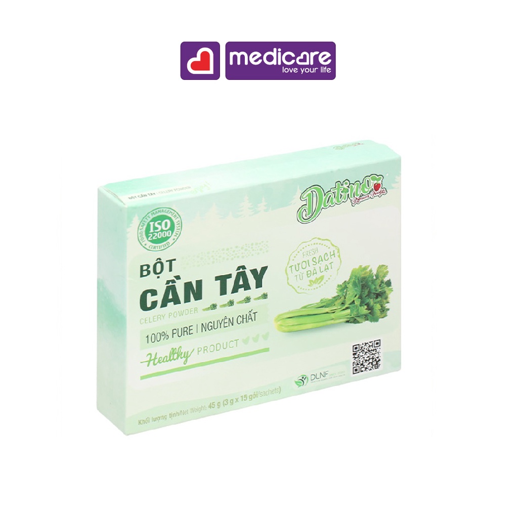 Bột cần tây DATINO nguyên chất hộp 15 gói x 3g