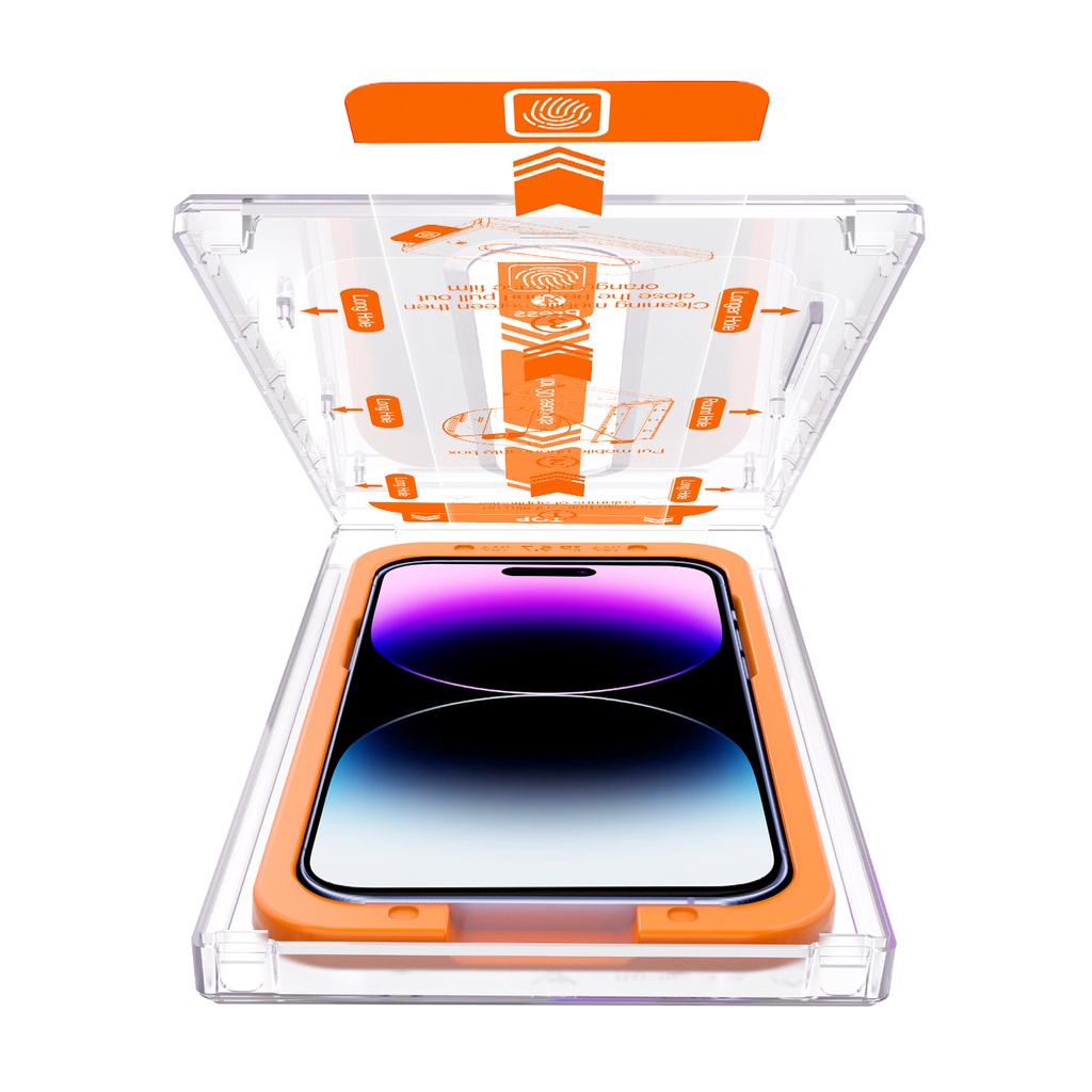 Ảnh Kính Cường Lực tự dán MAGICBOX KINGKONG bảo vệ loa cho iphone x xs xsm 11 12 13 14 15 16 pro promax 3