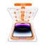 Kính Cường Lực tự dán MAGICBOX KINGKONG bảo vệ loa iphone x xs xsm 11 12 13 14 15 16 17 pro promax