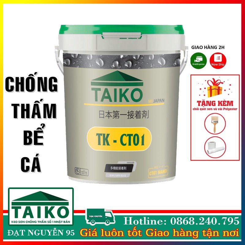 Taiko CT01 màu đen - Chống Thấm Bể Cá, Mái Nhà, Sân Thượng, Nhà Vệ Sinh, Logia, Chống thấm giá rẻ
