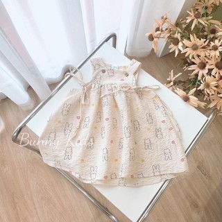 Váy hai dây thắt nơ eo cho bé gái 1-7 tuổi - Bunny Kids