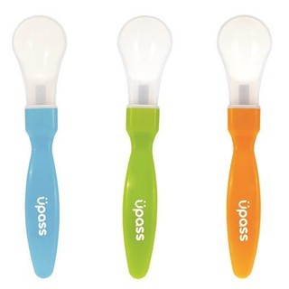 UP3017 - BỘ 2 THÌA ĂN DẶM CÁN NGẮN CAO SU UPASS