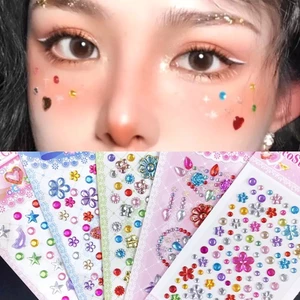 Miếng dán đá sticker festival, trang trí móng tay, sổ tay, ốp điện thoại, làm concept ấn tượng trong trang điểm