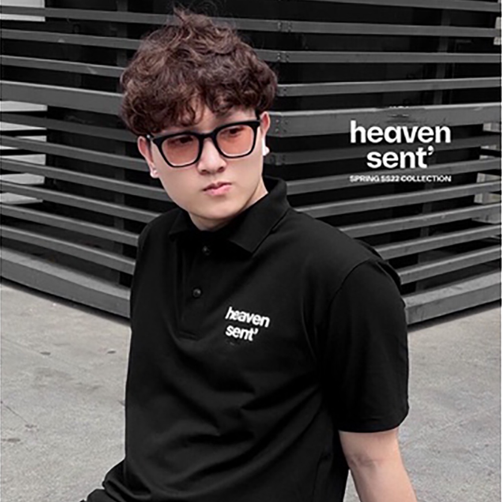 Áo polo đôi HEAVEN SENT cao cấp - Áo Cotton thanh lịch, thoáng mát