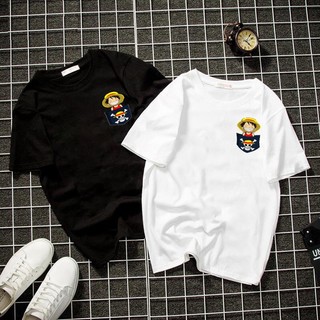 Áo Thun Tay Lỡ Form Rộng Unisex Nam Nữ In Hình Luffy Túi OnePiece Đảo Hải Tặc Siêu Dễ Thương Chất Vải Thời Trang Mềm Tốt