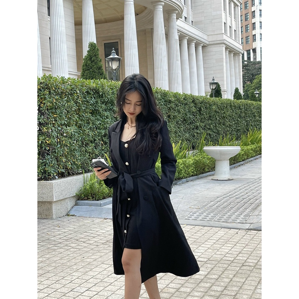 Măng tô cách điệu - Măng tô ve lệch sang trọng