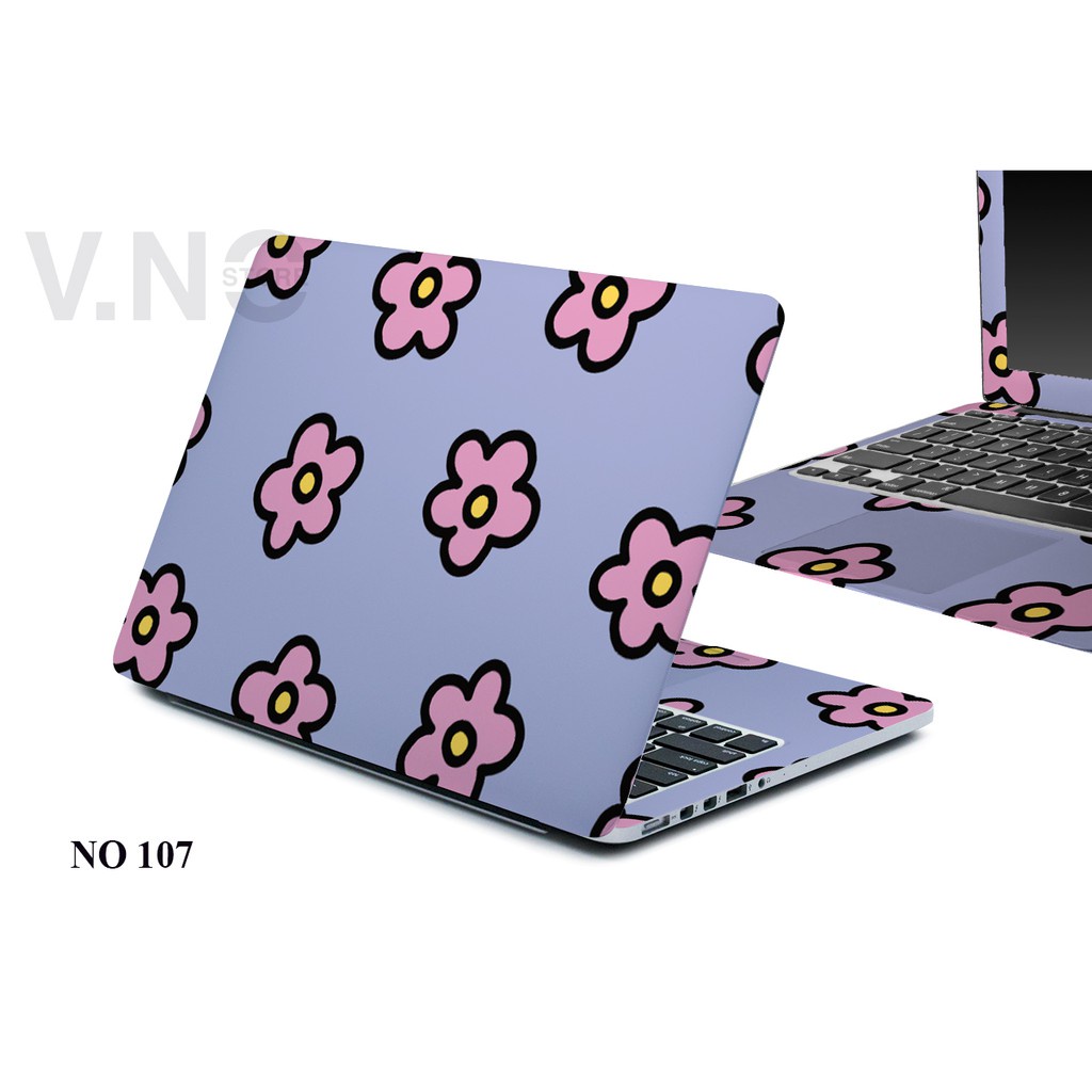 Skin dán laptop cute flower VNO SKIN các dòng máy laptop | Shopee Việt Nam