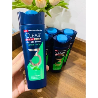 (Date 25-5-2025) Dầu tắm gội Clear Men 3 in 1 Tắm + Gội + Dưỡng mát lạnh bạc hà 140g