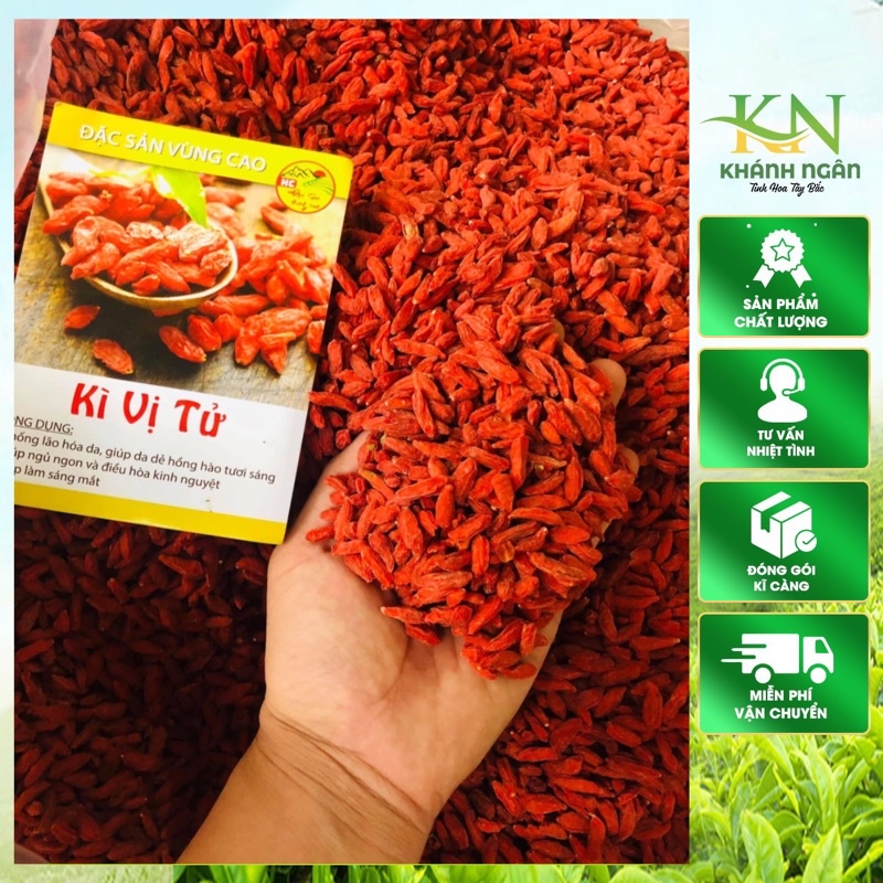 Kỷ Tử Đỏ Loại Đẹp 500g | Quả To Đều Chín Đỏ Ngọt Thanh Thơm Sạch Hàng Mới