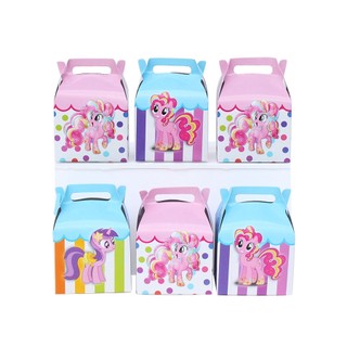 ( 4 mẫu ) Hộp quà sinh nhật mẫu bé gái SET 6 cái