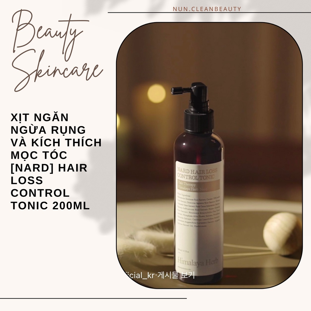 [CHÍNH HÃNG] Xịt ngăn ngừa rụng và kích thích mọc tóc [NARD] Hair Loss