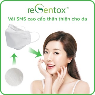 [THÙNG 30 TÚI] Khẩu Trang KF94 Regentox 4 Lớp Thông Thoáng, Lọc Bụi, Mùi Hôi, Vi Khuẩn 10 Cái/ Túi